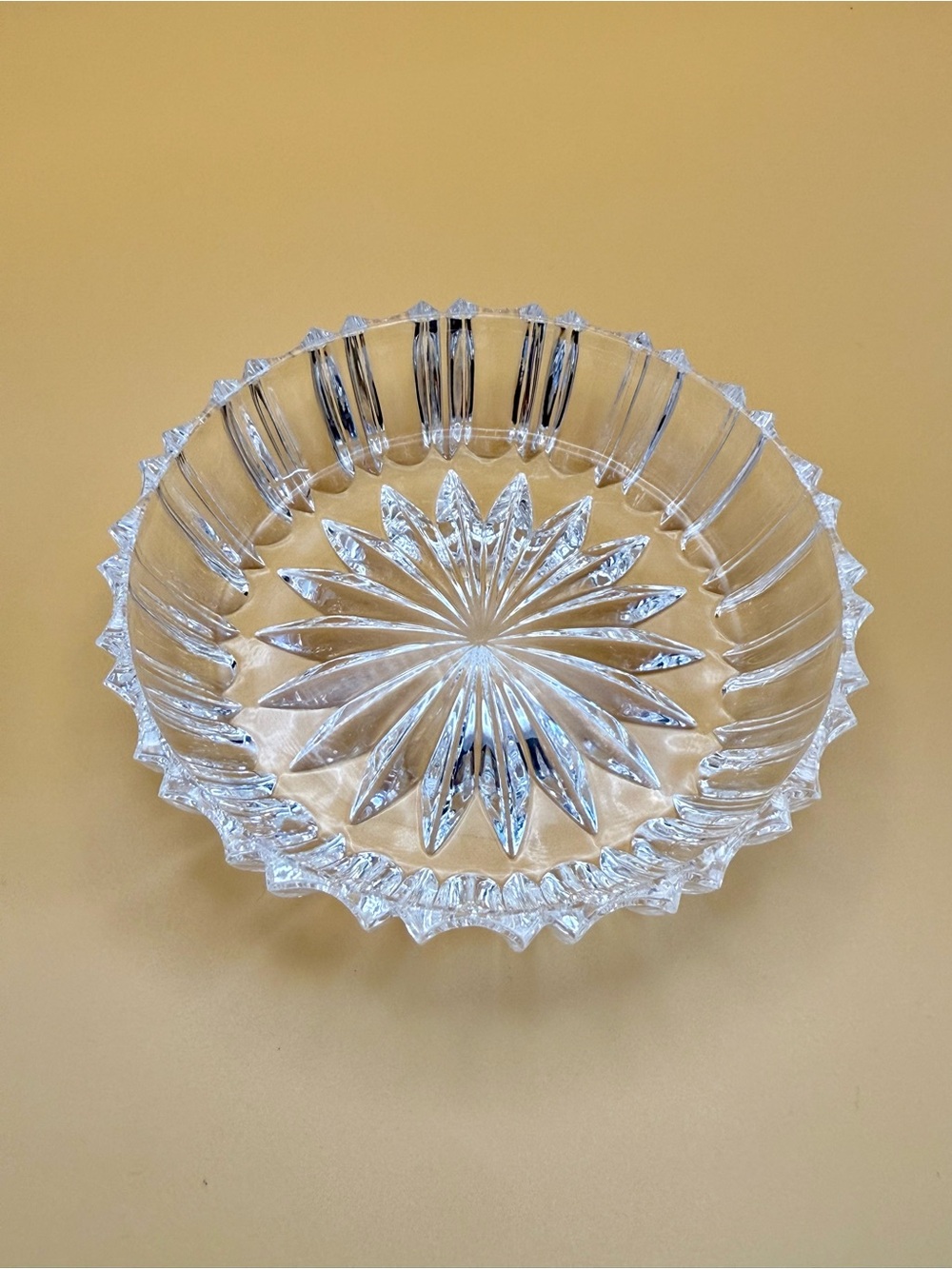 Vintage Crystal Decorative Bowl - Home Art
